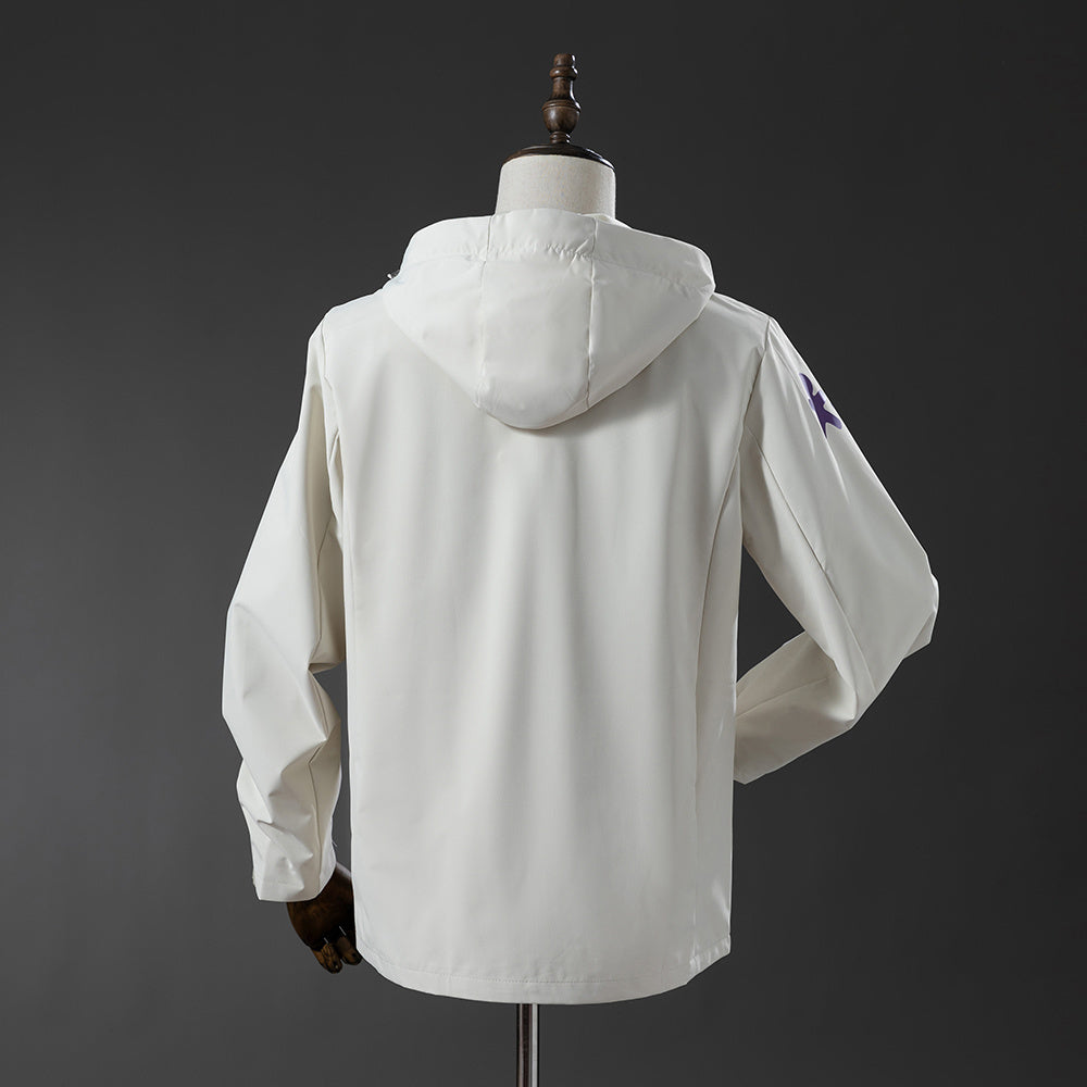 Brazil white windbreaker Jacket