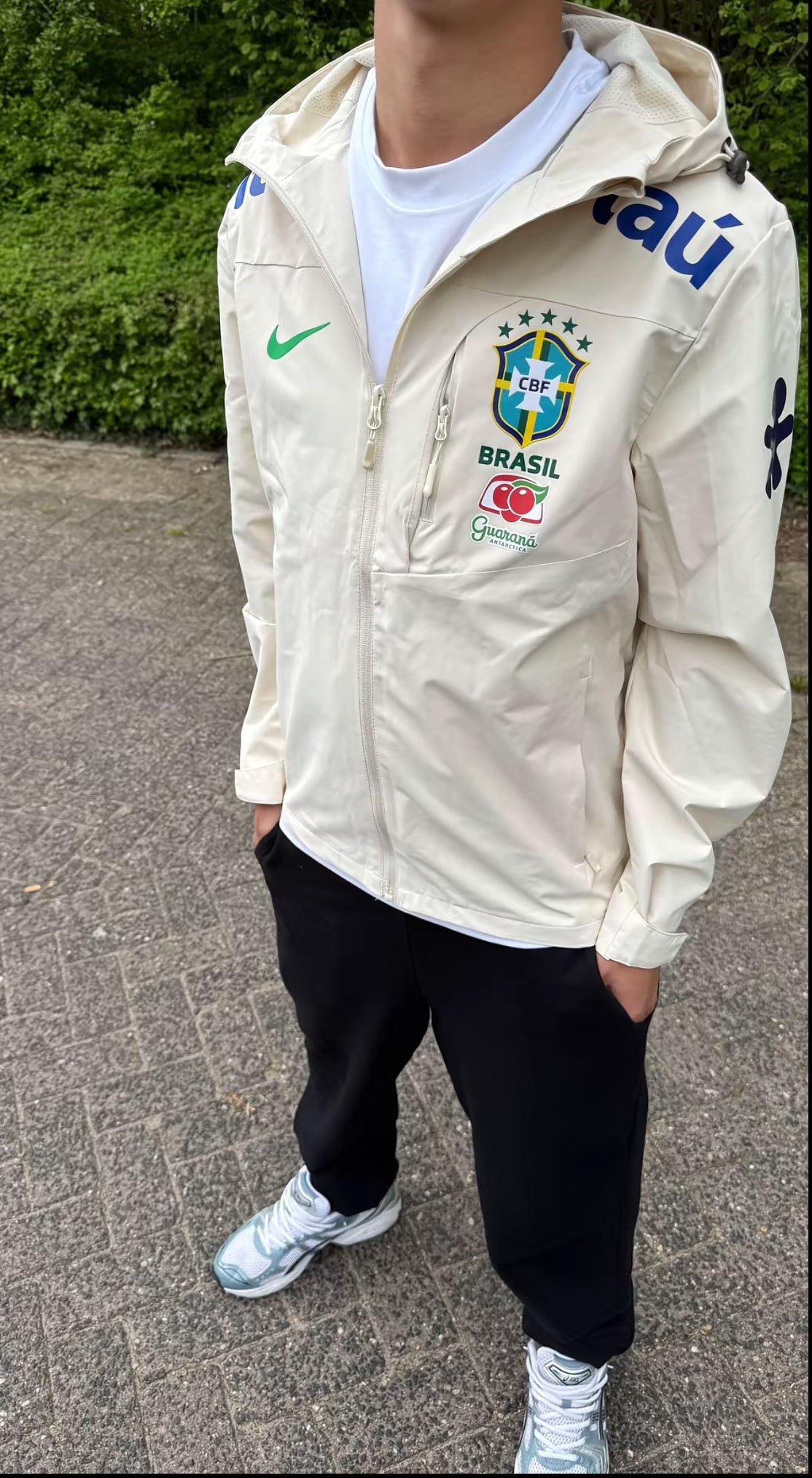 Brazil white windbreaker Jacket