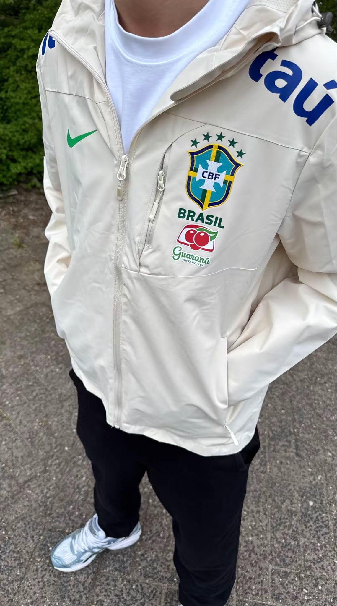 Brazil white windbreaker Jacket