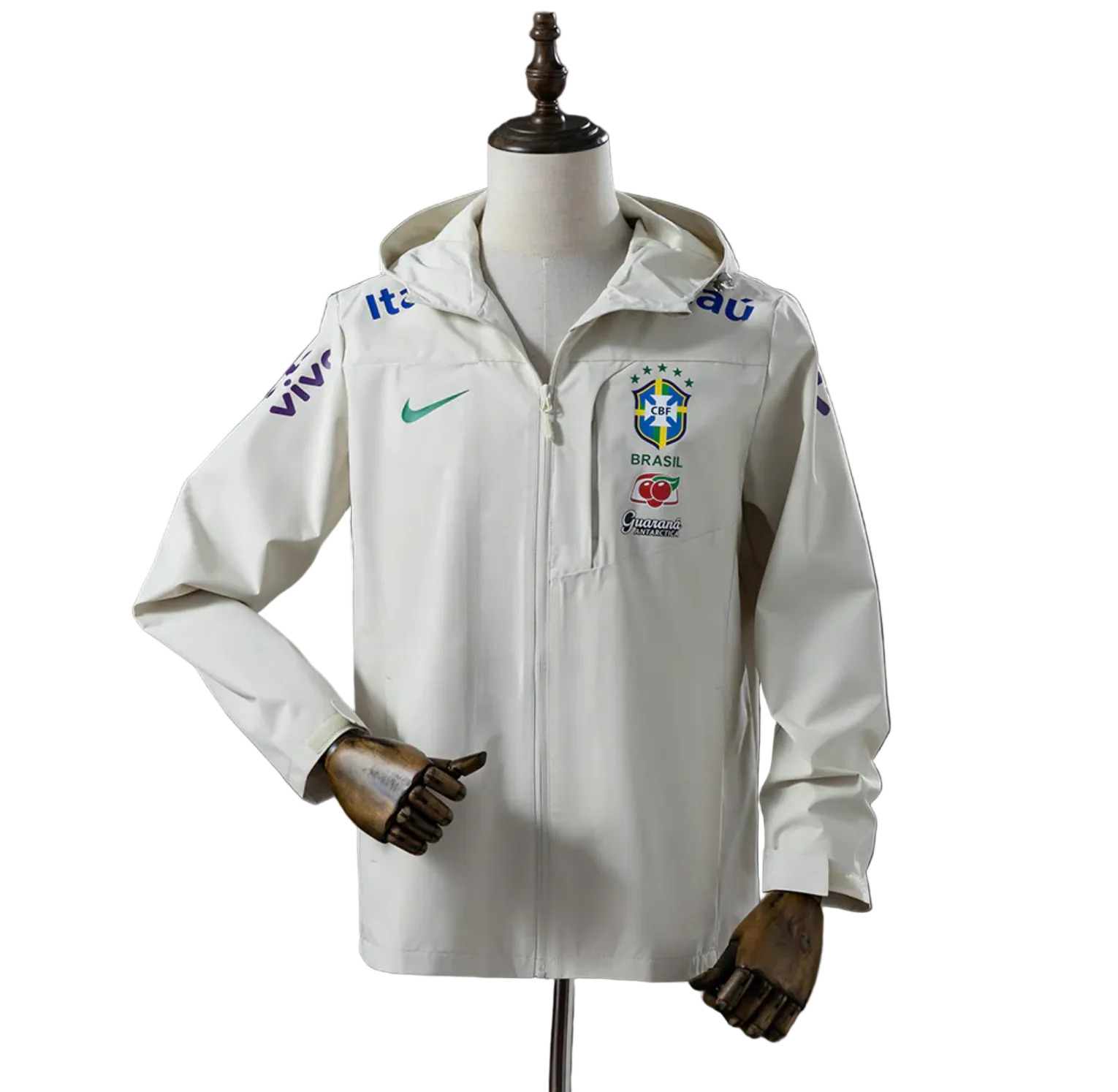 Brazil white windbreaker Jacket