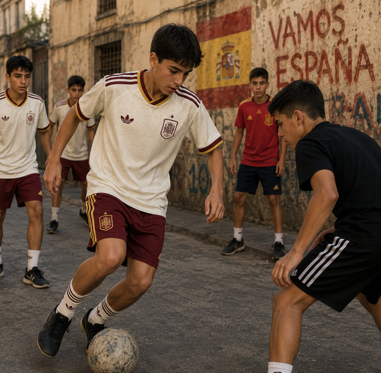 Spain Away Jersey 2026 Kids World Cup edition