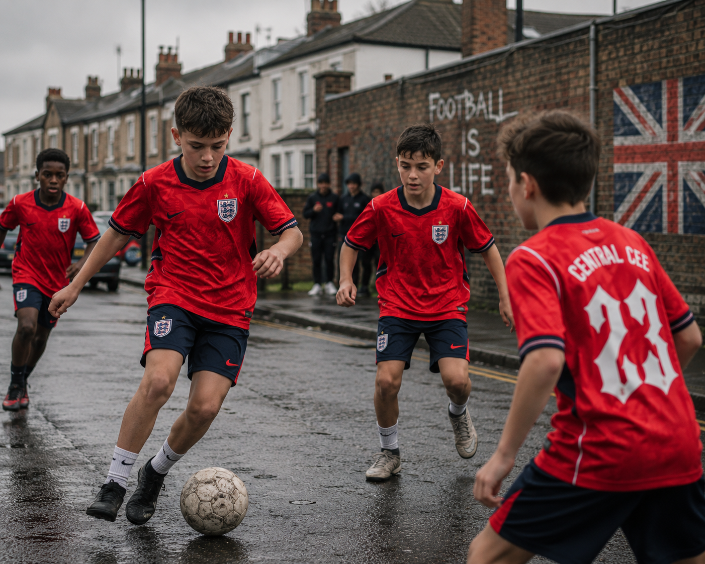 England Kids Jersey 2026 World Cup Red