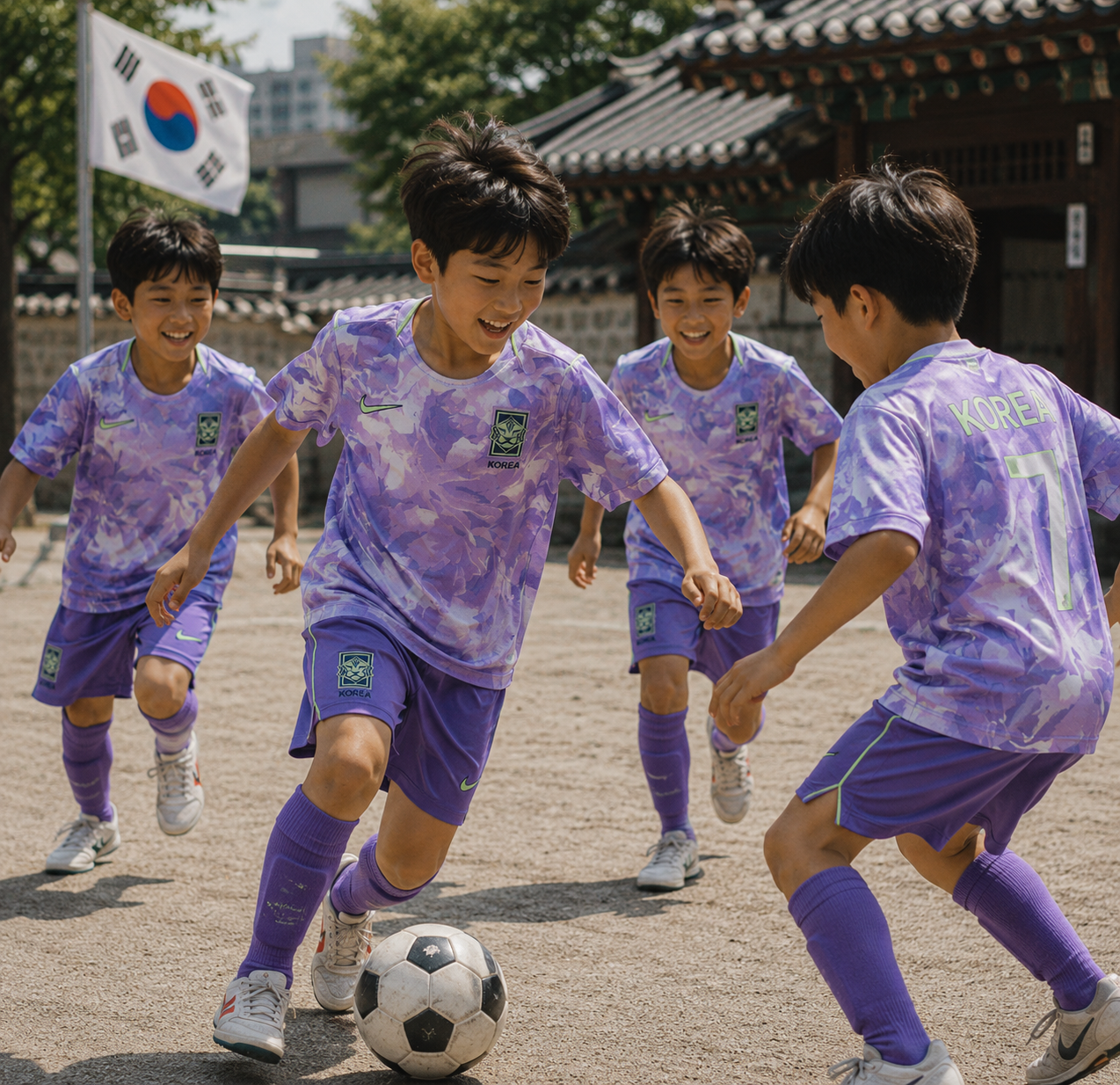 South Korea 2026 Away Kids Kit World Cup Jersey