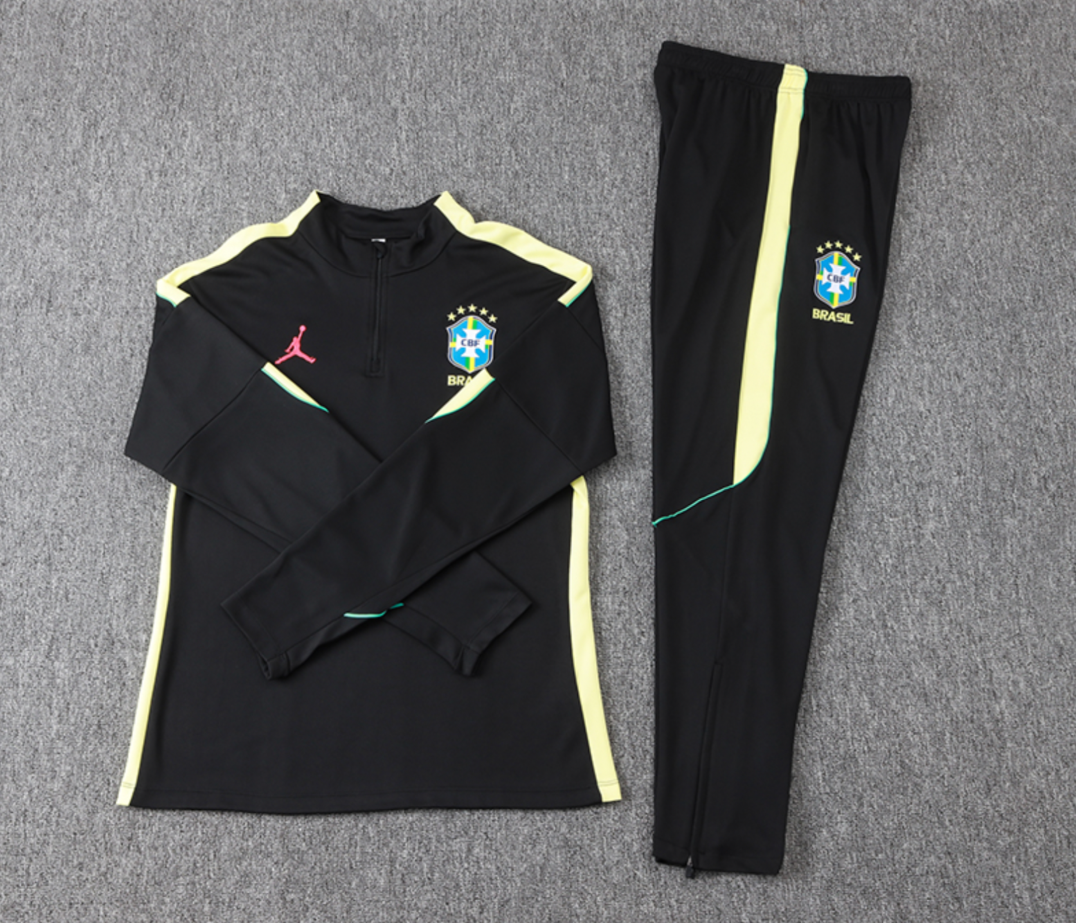 Brazil Jordan Black Tracksuit 2026