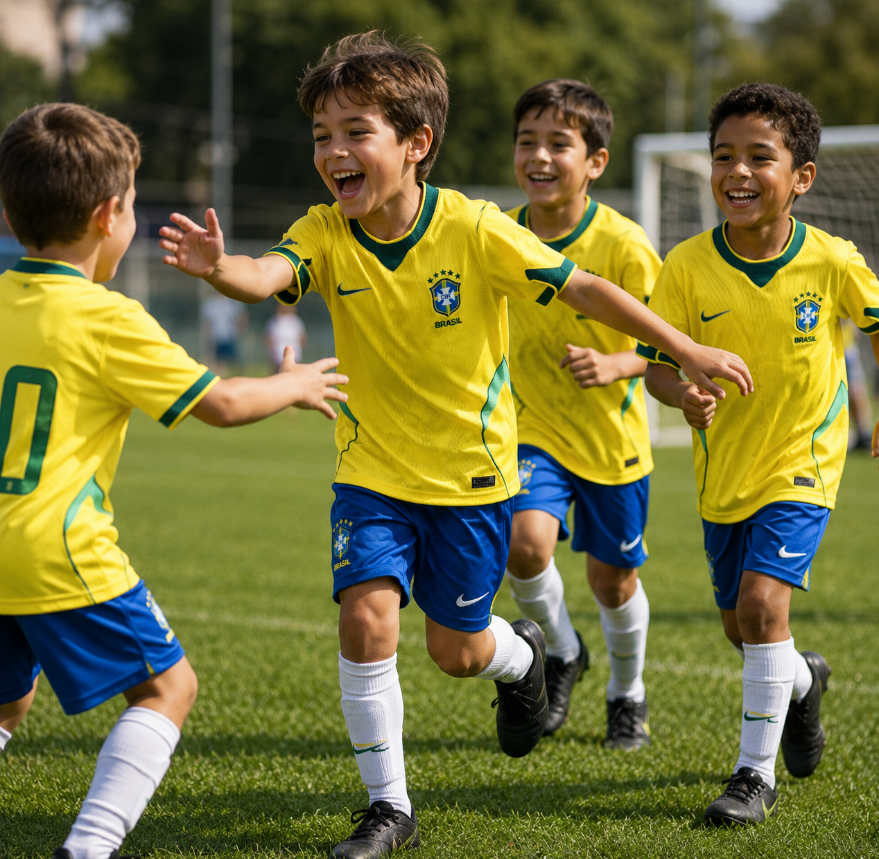 Brazil 2026 Home World Cup Kids Jersey